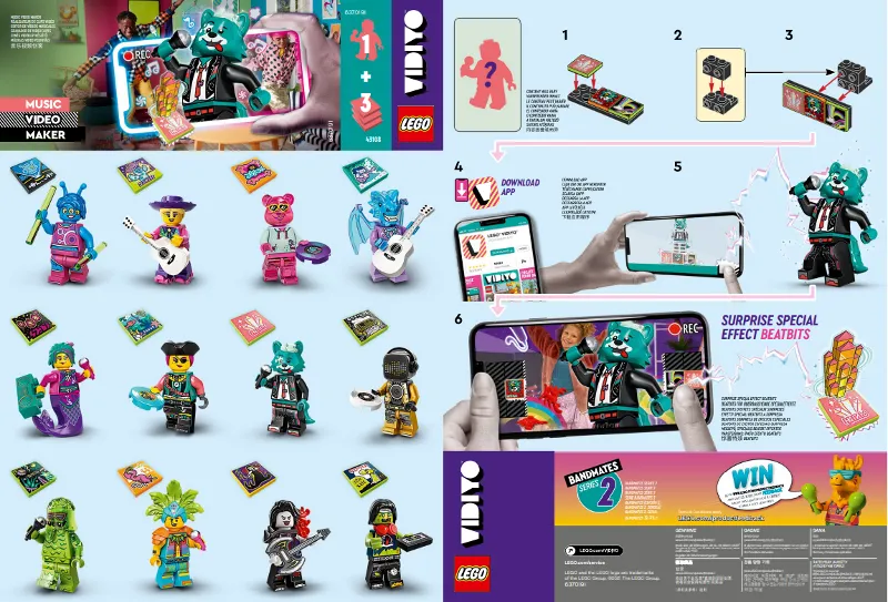 Discowgirl Guitarist, Vidiyo Bandmates, Series 2 (Complete Set with Stand and Accessories)