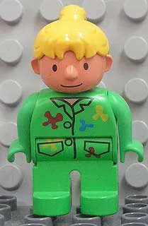 Duplo Figure, Female, Wendy in Wallpapering Outfit (4172389)