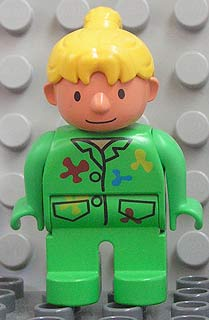 Duplo Figure, Female, Wendy in Wallpapering Outfit (4172389)