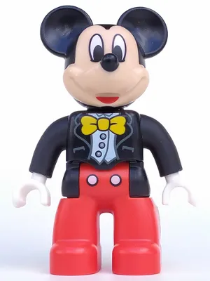 Duplo Figure Lego Ville, Mickey Mouse, Jacket, Vest and Bow Tie (6108826 / 6206114 / 6269841)