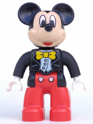 Duplo Figure Lego Ville, Mickey Mouse, Jacket, Vest and Bow Tie (6108826 / 6206114 / 6269841)