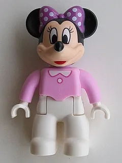 Duplo Figure Lego Ville, Minnie Mouse, Bright Pink Top (6108824 / 6206107 / 6269179)