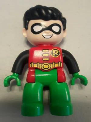 Duplo Figure Lego Ville, Robin, Bright Green Legs (6210552)
