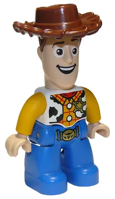 Duplo Figure Lego Ville, Male, Woody with Open Mouth Pattern (6269893)