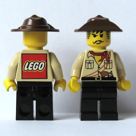 Johnny Thunder (Desert) with LEGO Logo on Back