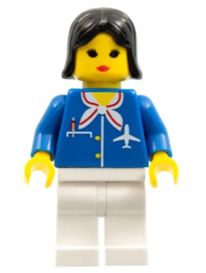 Airport - Blue with Scarf, Black Female Hair (Vintage)