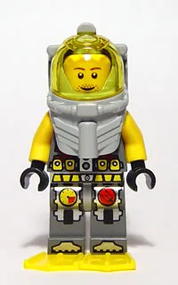 Atlantis Diver 4 - Lance Spears - With Yellow Flippers and Trans-Yellow Visor