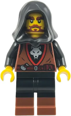 Wolfpack - Male, Black Legs with Reddish Brown Boots, Black Hood