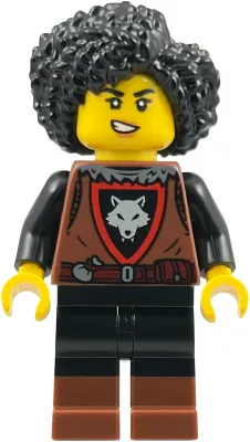 Wolfpack - Female, Black Legs with Reddish Brown Boots, Black Hair