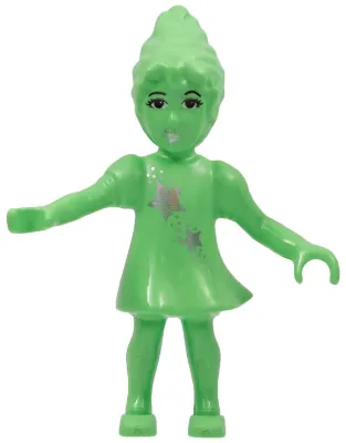 Belville Fairy (Millimy) - Medium Green with Stars Pattern (4119536)