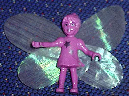 Belville Fairy (Millimy) - Dark Pink with Stars Pattern, Wings, Bow