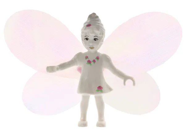 Belville Fairy (Millimy) - White with Flowers Pattern, Wings, Bow