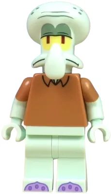 Squidward Tentacles - Light Aqua, Medium Nougat Shirt