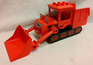 Duplo Muck - Looking Straight, 2 Red 2 x 4 Plates