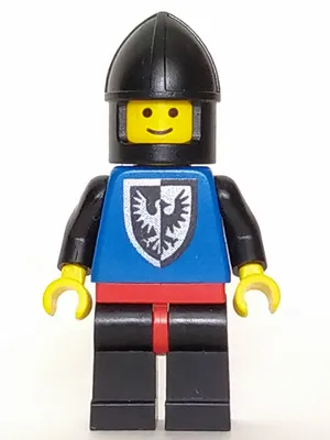Black Falcon - Black Legs with Red Hips, Black Chin-Guard