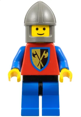 Crusader Axe - Blue Legs with Black Hips, Dark Gray Chin-Guard