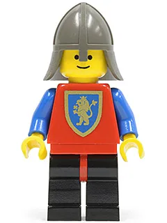 Crusader Lion - Black Legs with Red Hips, Dark Gray Neck-Protector