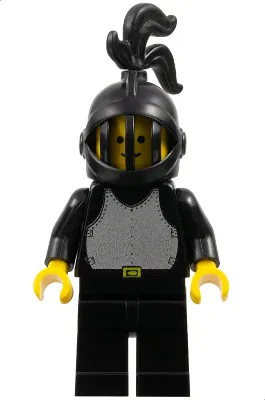 Breastplate - Black, Black Legs, Black Grille Helmet, Black Plume