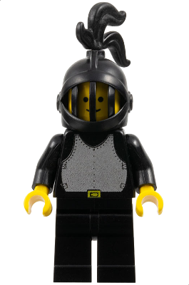 Breastplate - Black, Black Legs, Black Grille Helmet, Black Plume