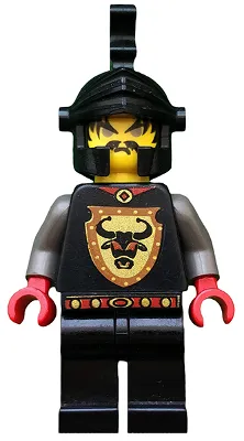 Knights Kingdom I - Cedric the Bull (Robber Chief), Black Dragon Helmet