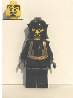 Breastplate - Armor over Black, Cheek Protection Helmet (Evil Knight)