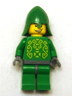 Knights Kingdom II - Rascus without Armor, Printed Torso, Green Neck-Protector