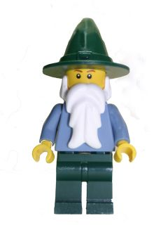 Wizard - Sand Blue with Dark Green Legs and Hat (Undetermined Eyebrows)