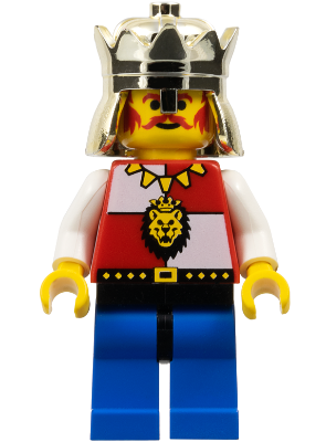 Royal Knights - King, Chrome Gold Crown, Lion Crest, Black Hips, Blue Legs