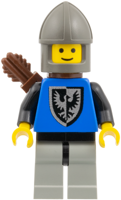 Black Falcon - Light Gray Legs with Black Hips, Dark Gray Chin-Guard, Quiver