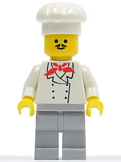 Chef - Light Bluish Gray Legs, Moustache