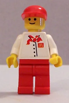 Chef - White Torso with 4 Buttons and McDonald's Logo (Sticker), Red Legs, Red Cap