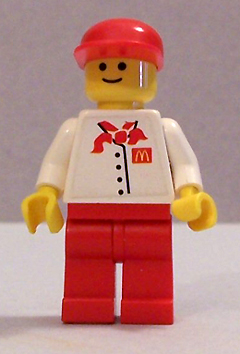 Chef - White Torso with 4 Buttons and McDonald's Logo (Sticker), Red Legs, Red Cap