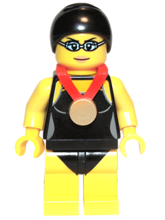 Swimming Champion, Series 7 (Minifigure Only without Stand and Accessories)