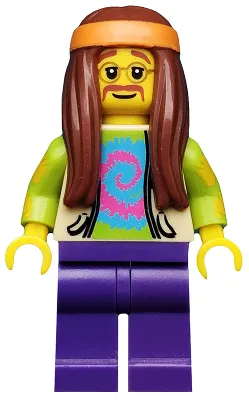Hippie, Series 7 (Minifigure Only without Stand and Accessories)