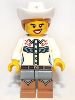 Cowgirl, Series 8 (Minifigure Only without Stand and Accessories)