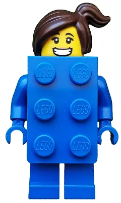 Brick Suit Girl, Series 18 (Minifigure Only without Stand and Accessories)