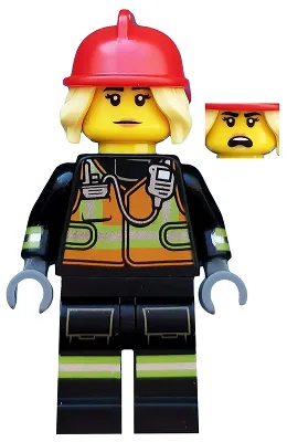 Fire Fighter, Series 19 (Minifigure Only without Stand and Accessories)