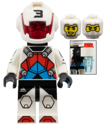 Jetpack Racer, Series 27 (Minifigure Only without Stand and Accessories)