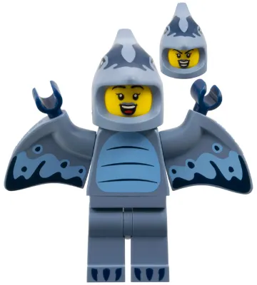 Pterodactyl Costume Fan, Series 27 (Minifigure Only without Stand and Accessories)