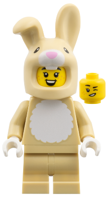 Bunny Costume Fan, Series 28 (Minifigure Only without Stand and Accessories)