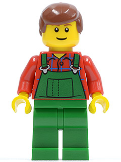 Overalls Farmer Green, Reddish Brown Male Hair, Reddish Brown Eyebrows