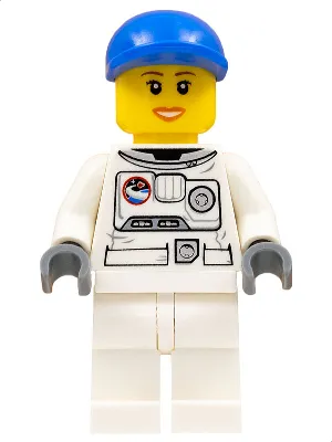 Spacesuit, White Legs, Blue Short Bill Cap, Eyelashes