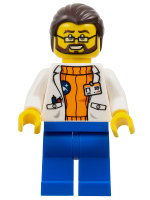 Arctic Scientist - Dark Brown Hair, Beard