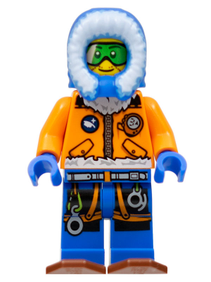 Arctic Explorer, Male with Green Goggles and Snowshoes