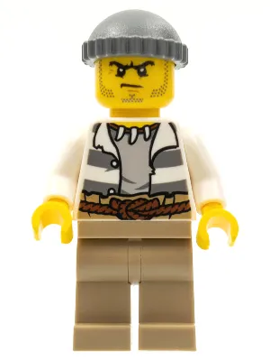 Swamp Police - Crook Male with Dark Bluish Gray Knit Cap