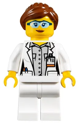 Scientist - Female, Blue Goggles and White Legs
