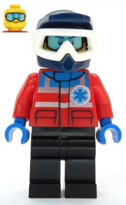 Ski Patrol Member - Male, Dark Blue Helmet