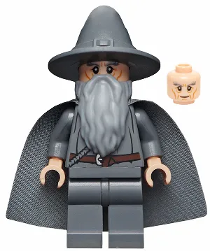 Gandalf the Grey - Wizard / Witch Hat, Long Cheek Lines
