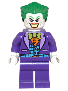 The Joker - Medium Azure Vest, Lime Bow Tie, Large Smile