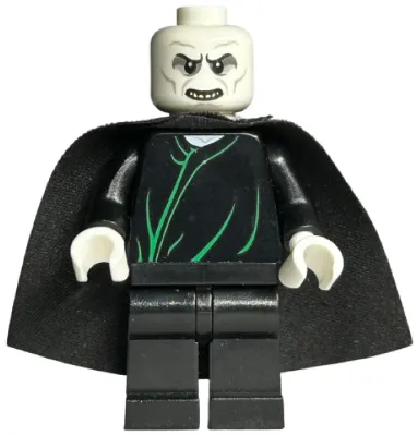 Lord Voldemort - White Head, Black Cape, Green Robe Lines
